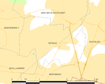 Map commune FR insee code 95288